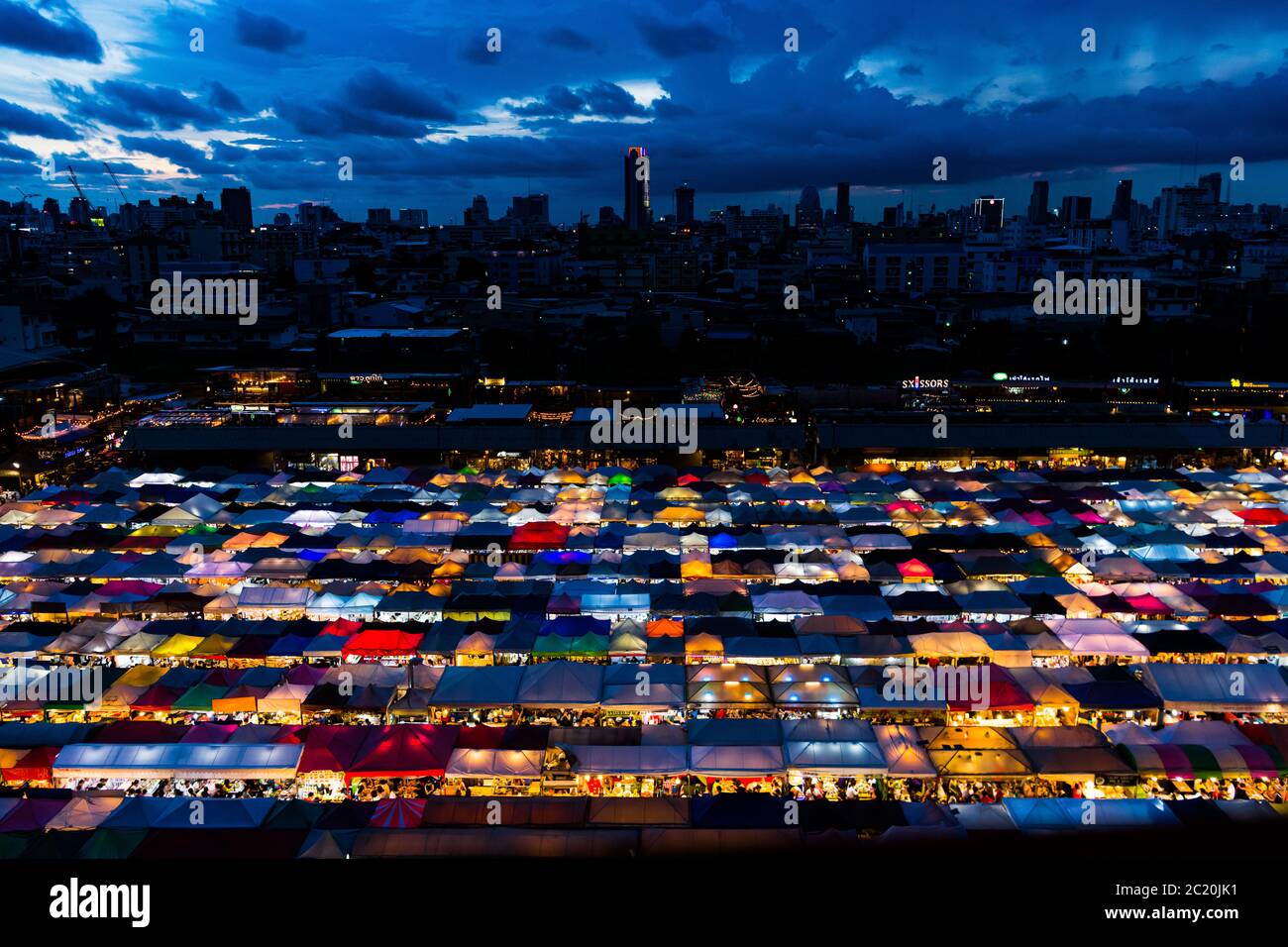Ratchada Rot Fai Train Night Market in Bangkok, Thailand Stock Photo Alamy