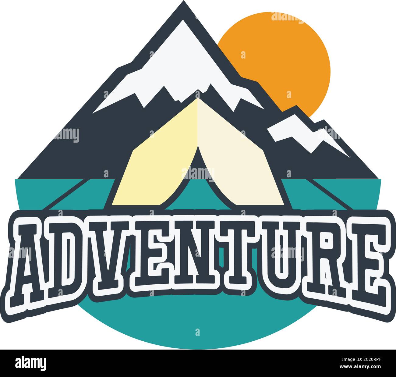 adventure logo with text space for your slogan / tag line, vector ...