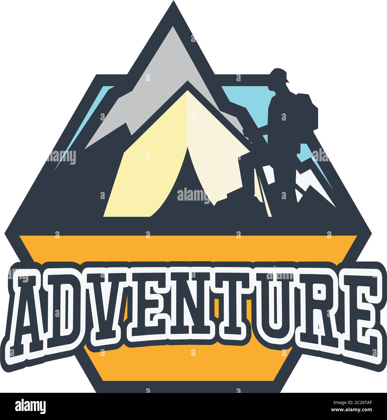 adventure logo with text space for your slogan / tag line, vector ...