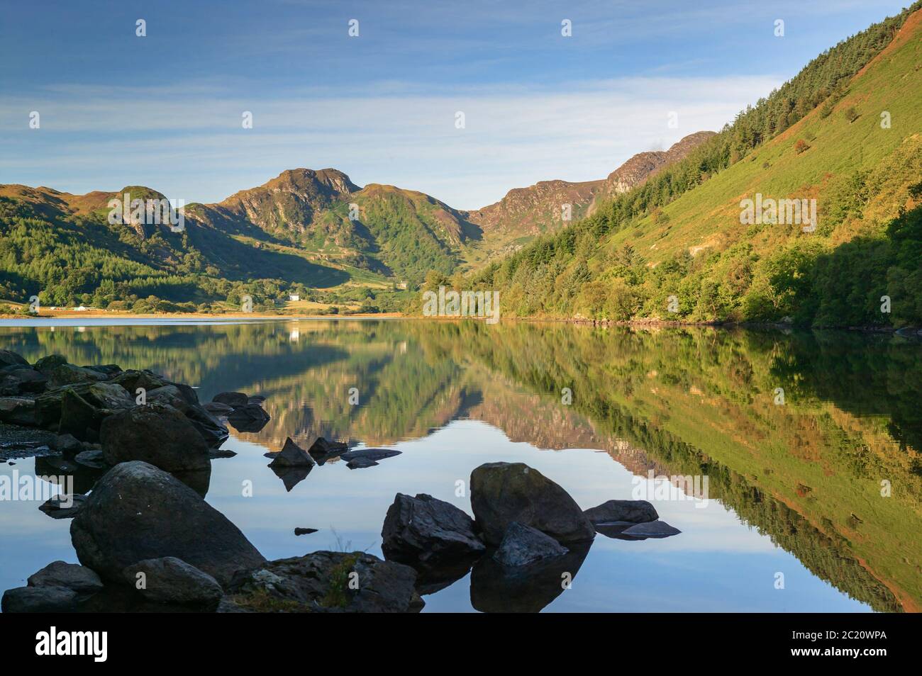 Llyn Crafnant Betws y coed Conwy Wales Stock Photo
