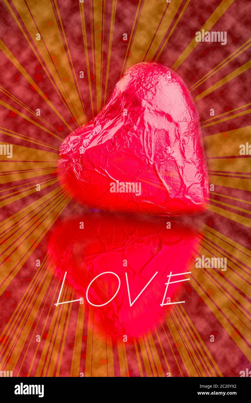 two hearts - symbolfoto for love Stock Photo