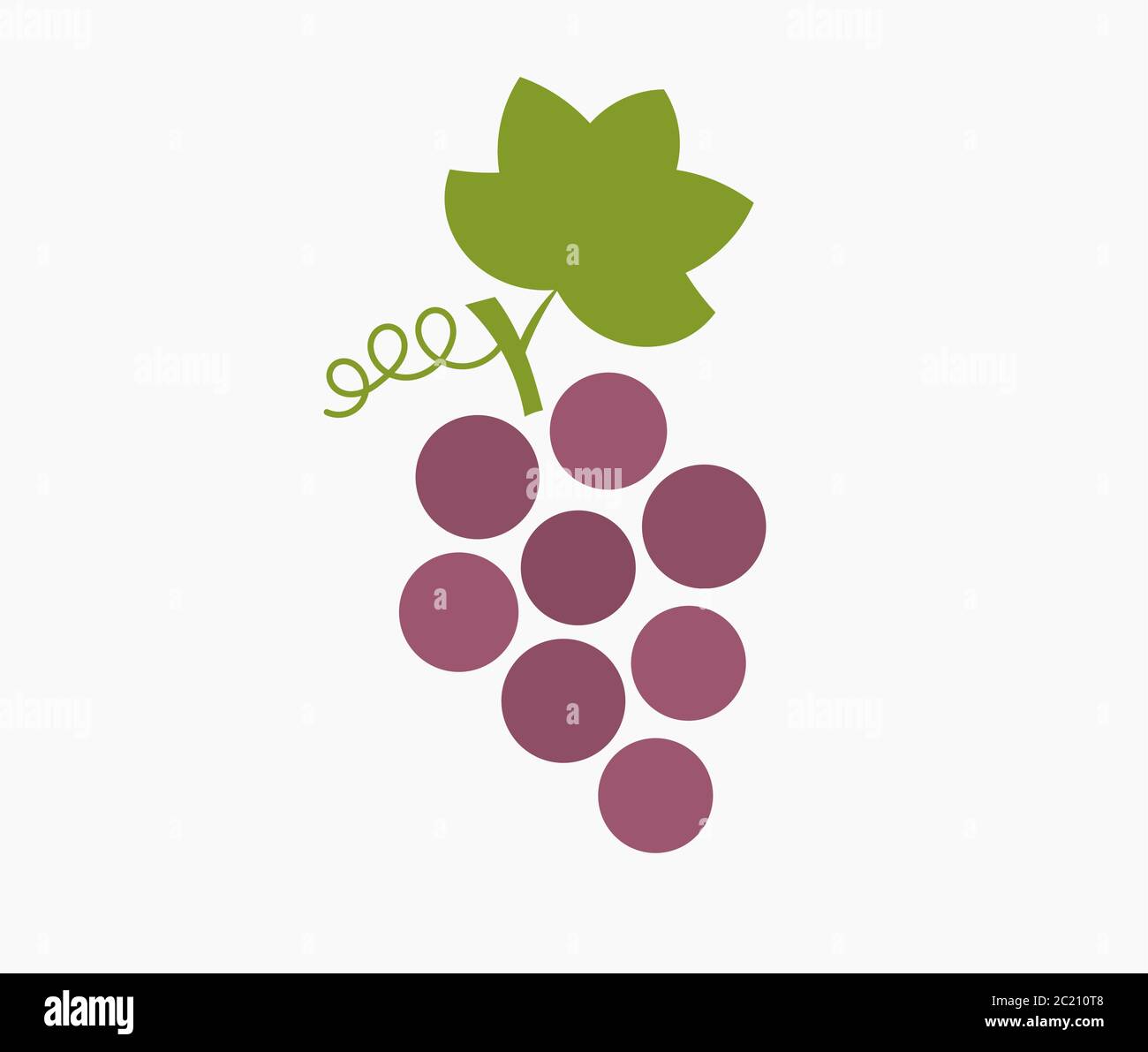 Bunch of purple grapes icon. Vector illustration Stock Vector Image
