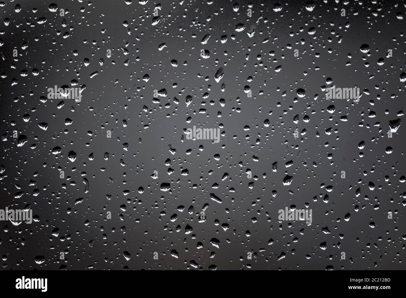 water drops on glass Stock Photo