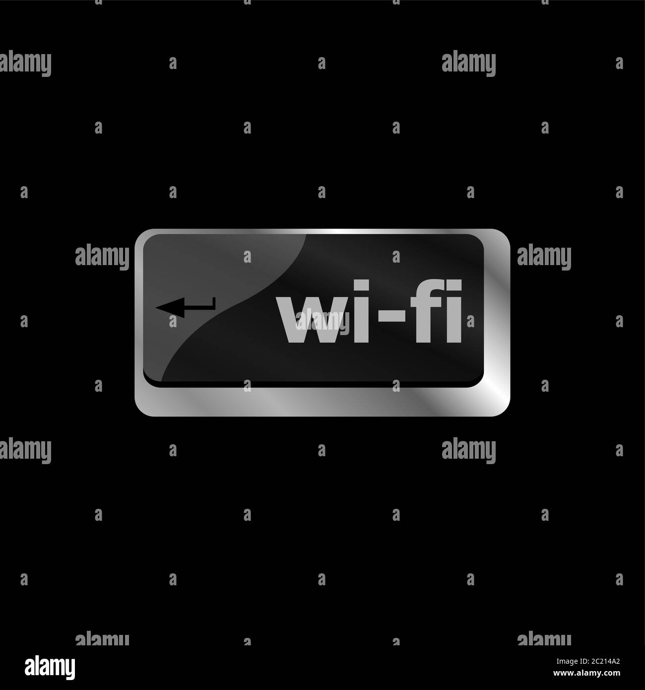 wi-fi button on computer keyboard. laptop key Stock Photo - Alamy