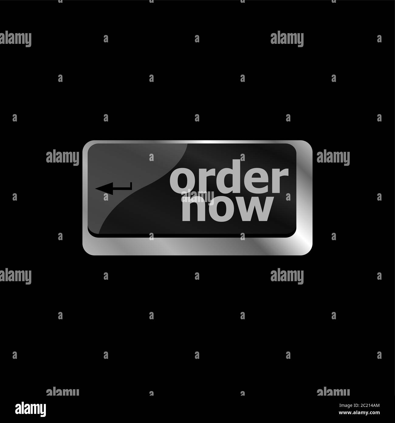 Order now computer key showing online purchases and shopping Stock Photo
