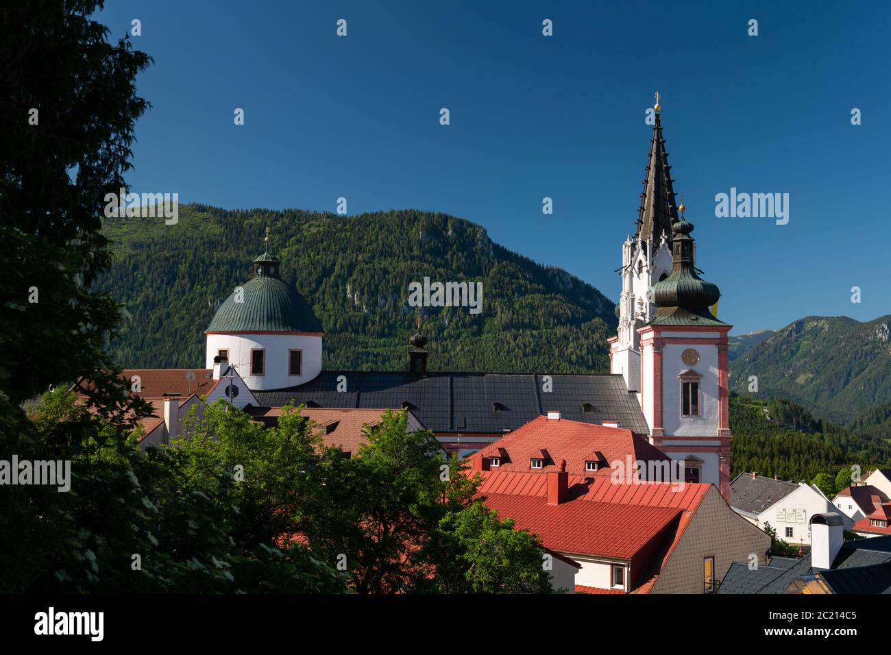 Basilica of the Birth of the Virgin Mary in Mariazell (Austria). This ...