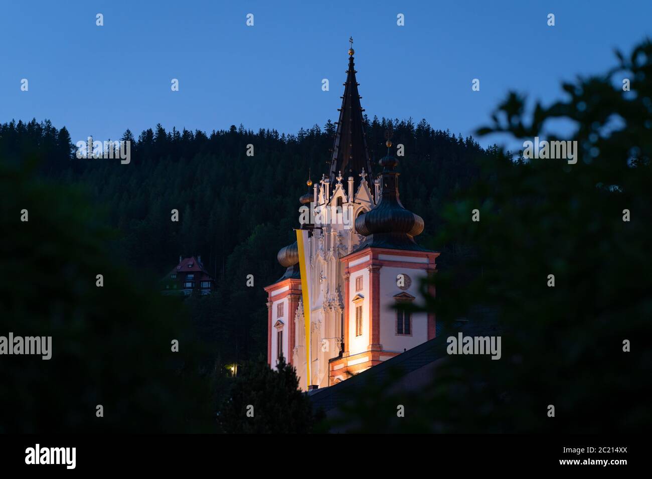 Basilica of the Birth of the Virgin Mary in Mariazell (Austria). This ...