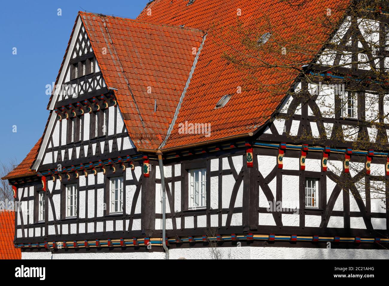 Old historical half-timbered house Stock Photo