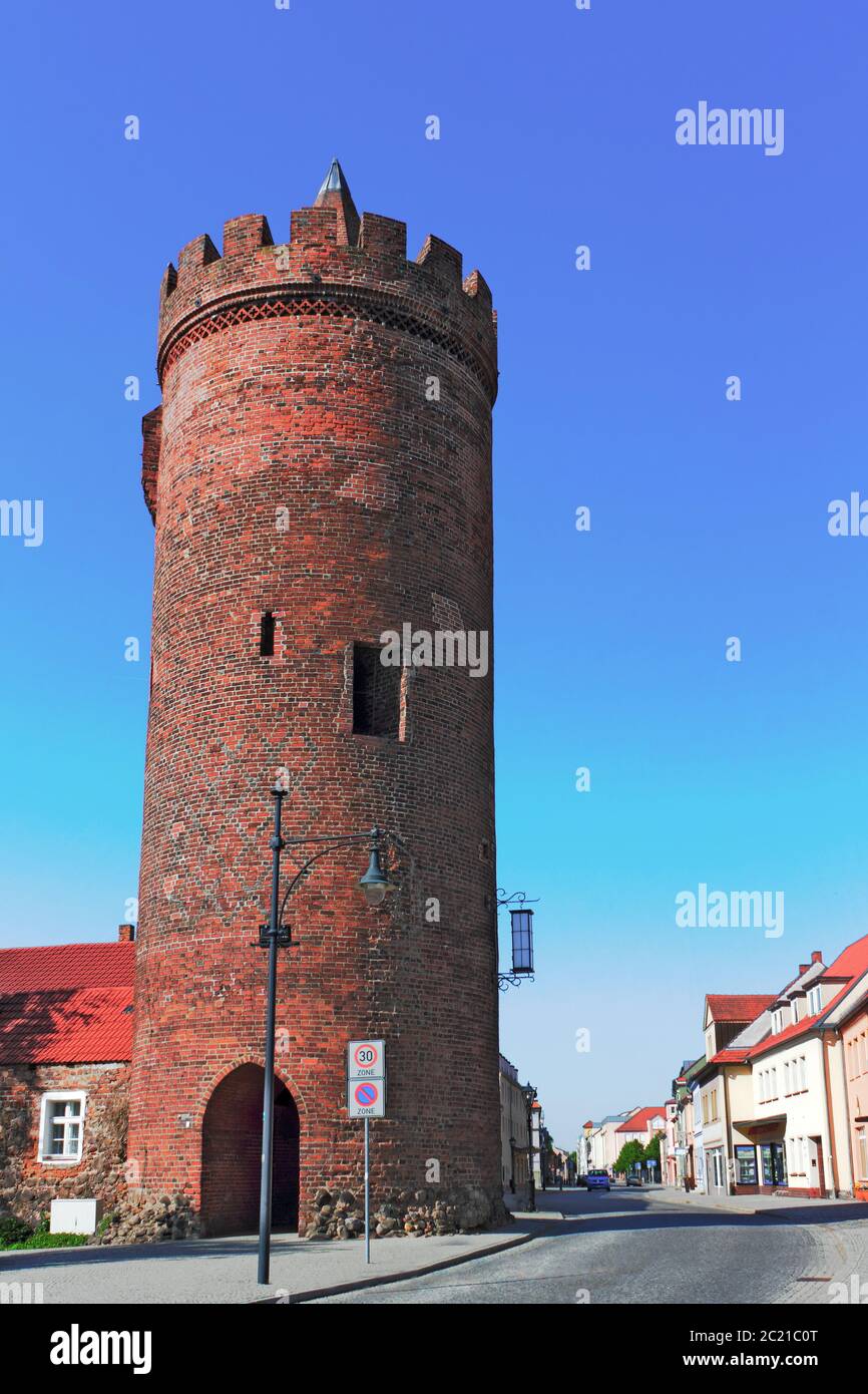 Beeskow Thick Tower Stock Photo