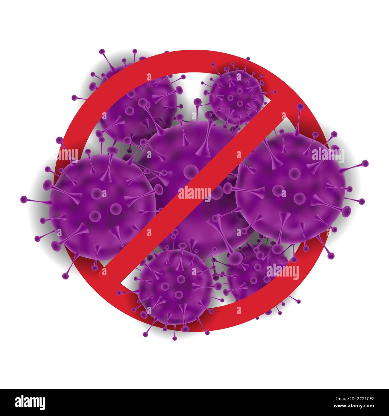 Covid-19, Corona Virus prevention sign, vector illustration Stock Vector