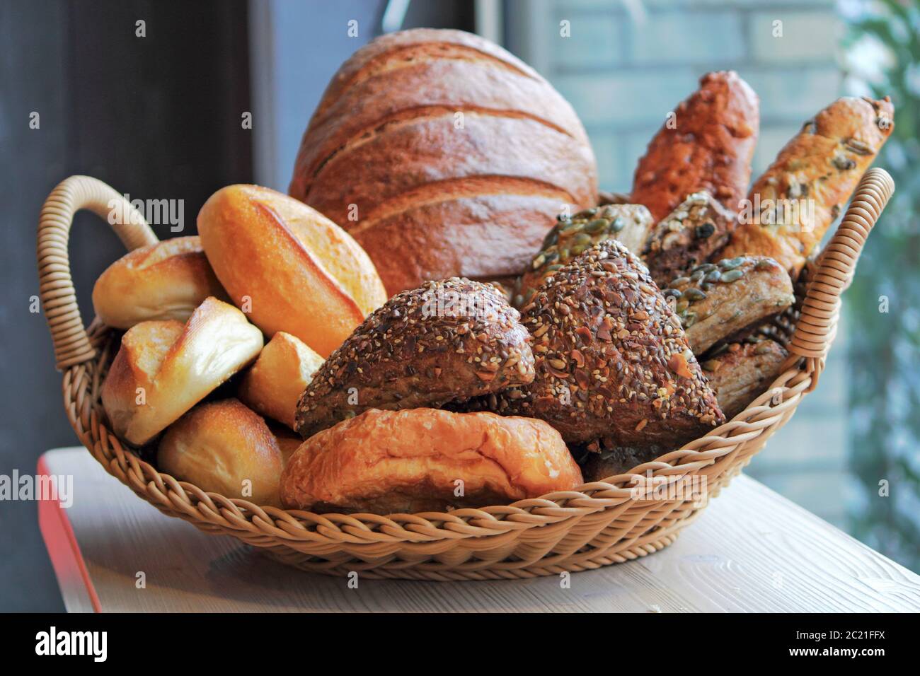 bread basket Stock Photo