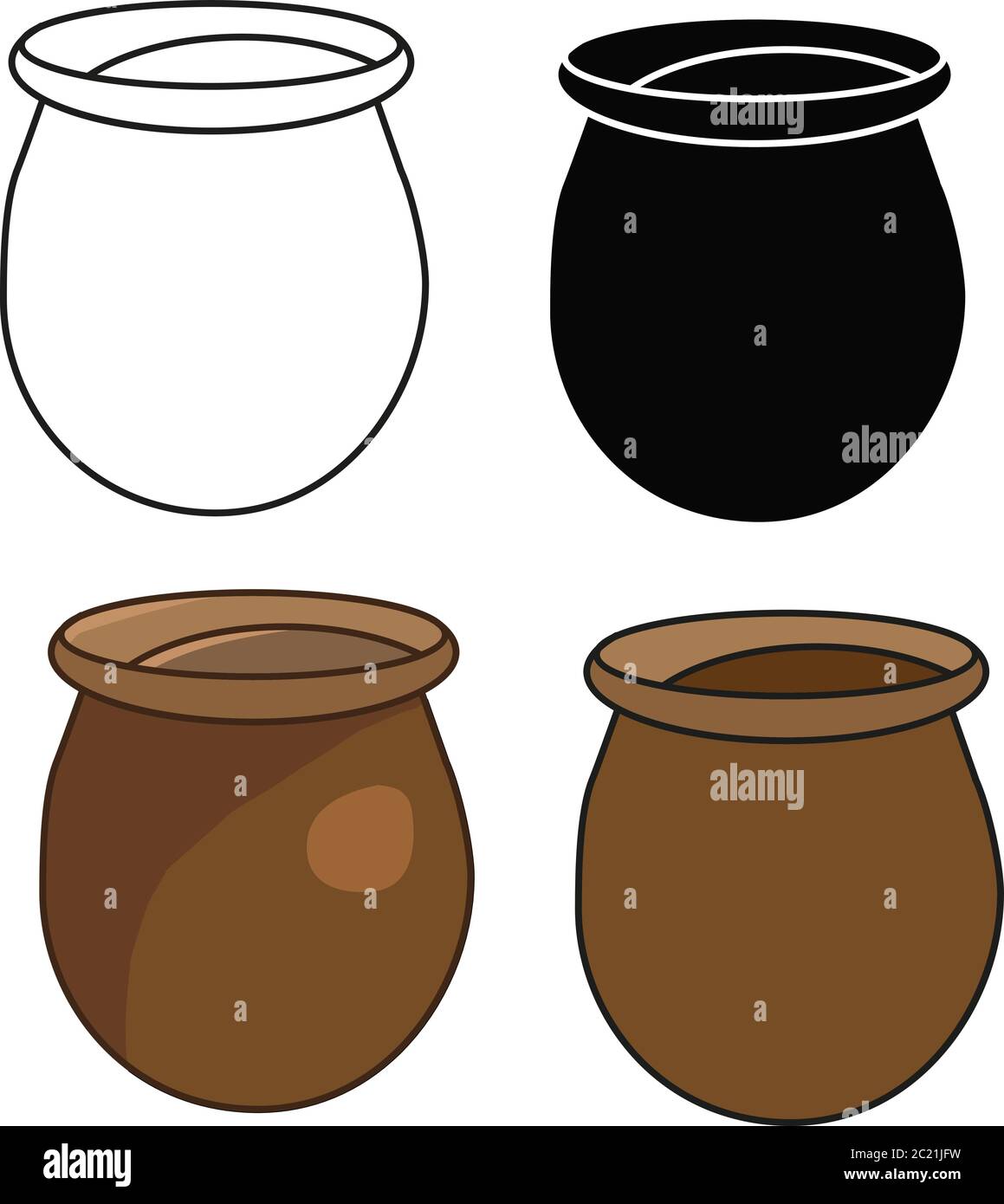 Antique clay pot vase Stock Vector Images - Alamy
