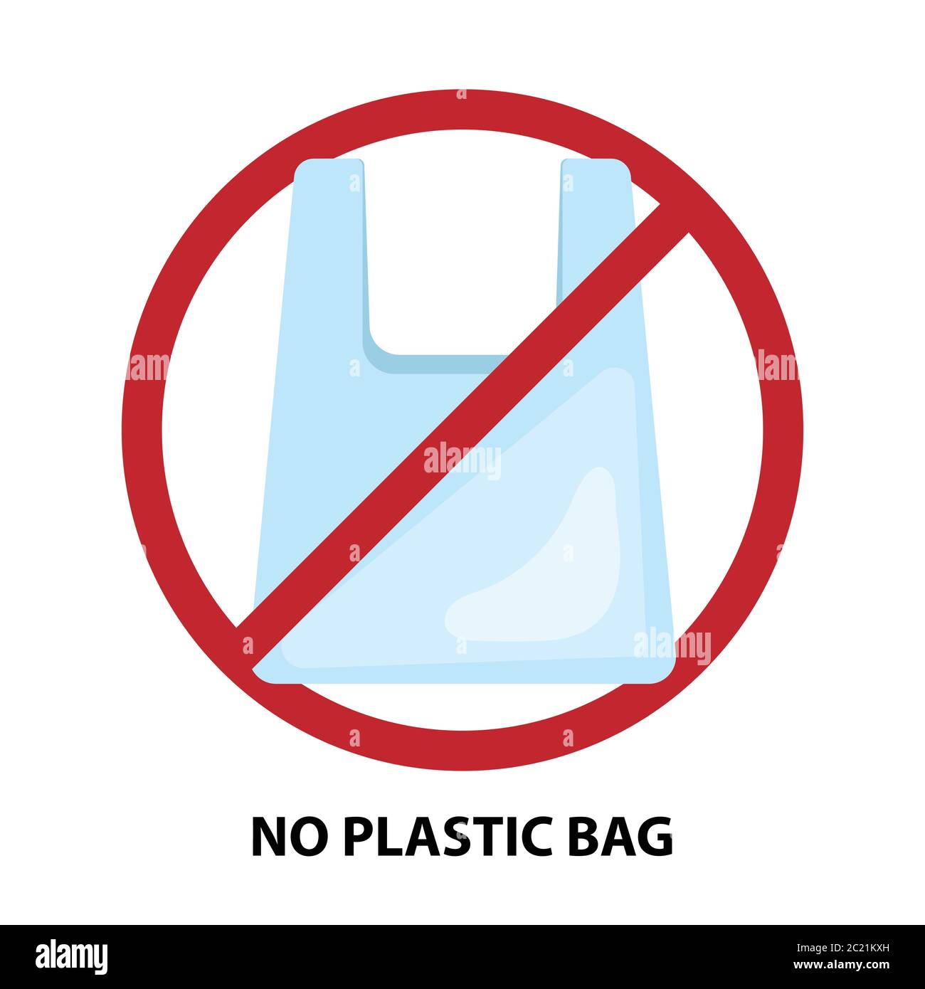 No plastic bag slogan, vector illustration Stock Vector Image & Art - Alamy