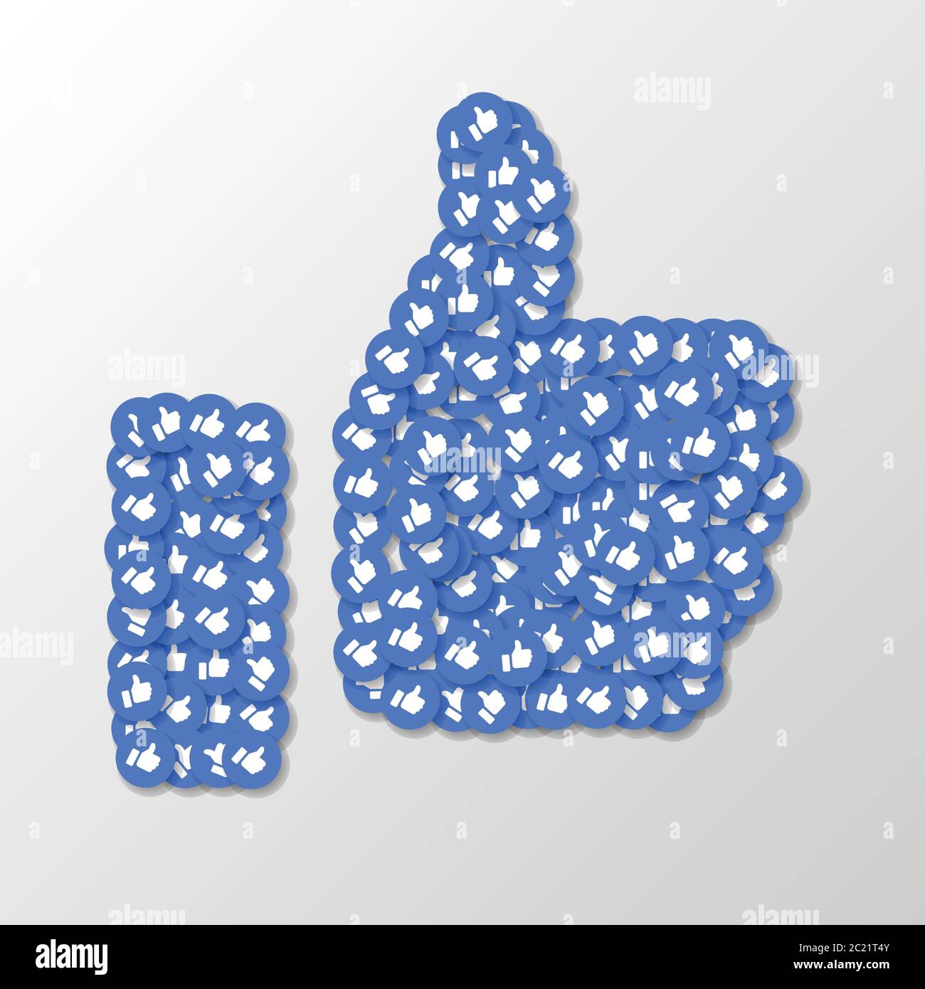 Social media like icons background, vector illustration Stock Vector