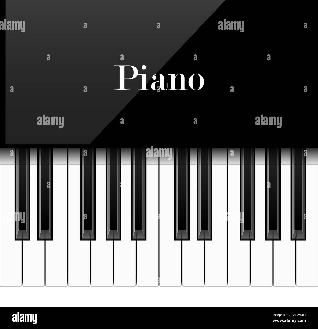 Realistic piano keys, vector illustration Stock Vector Image & Art Alamy