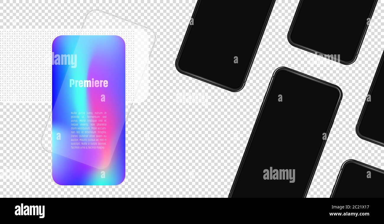 Template of landing page Stock Vector