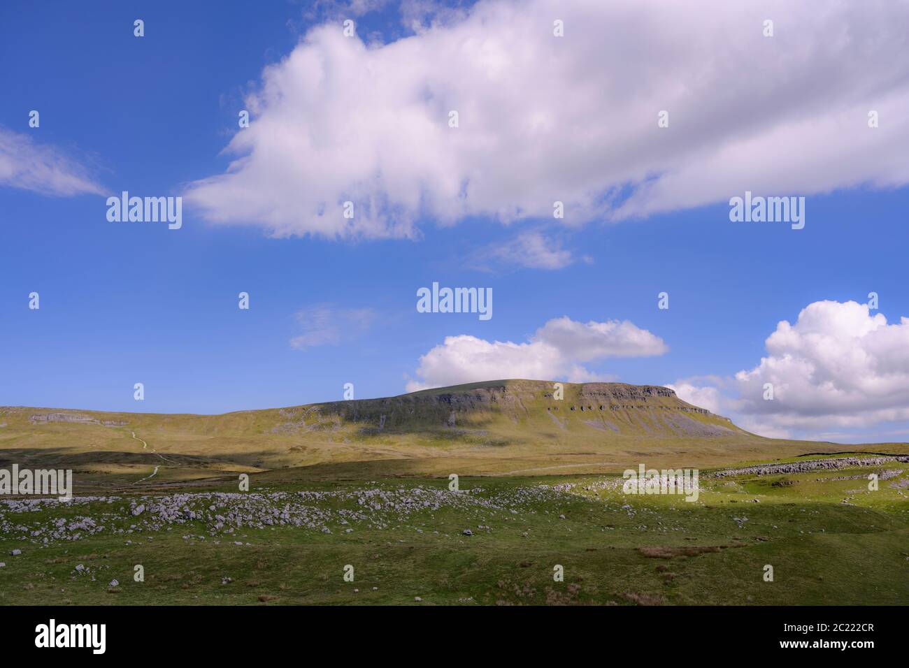Looking towards Pen-y-ghent in the Yorkshire Dales Stock Photo