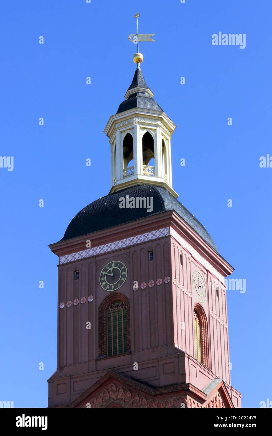 Church tower St. Nikolai Stock Photo