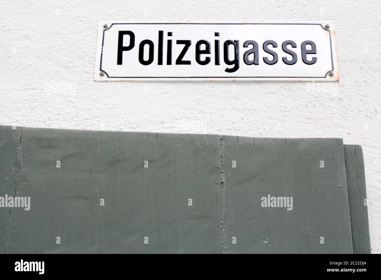 police lane Stock Photo