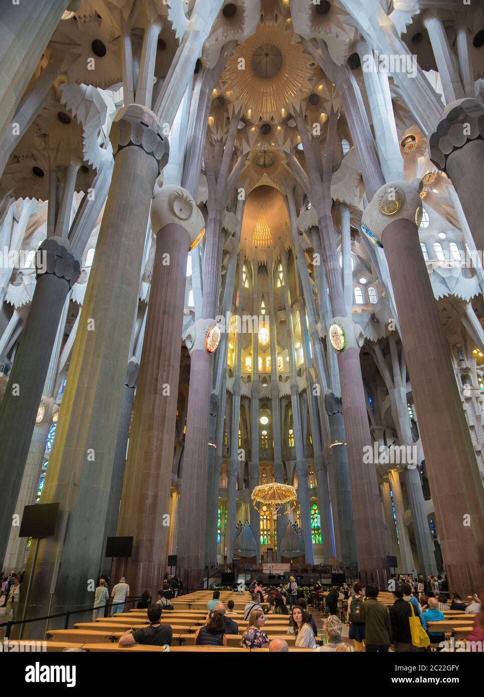 Interior De La Basilica De La Sagrada Familia Sagrada Família