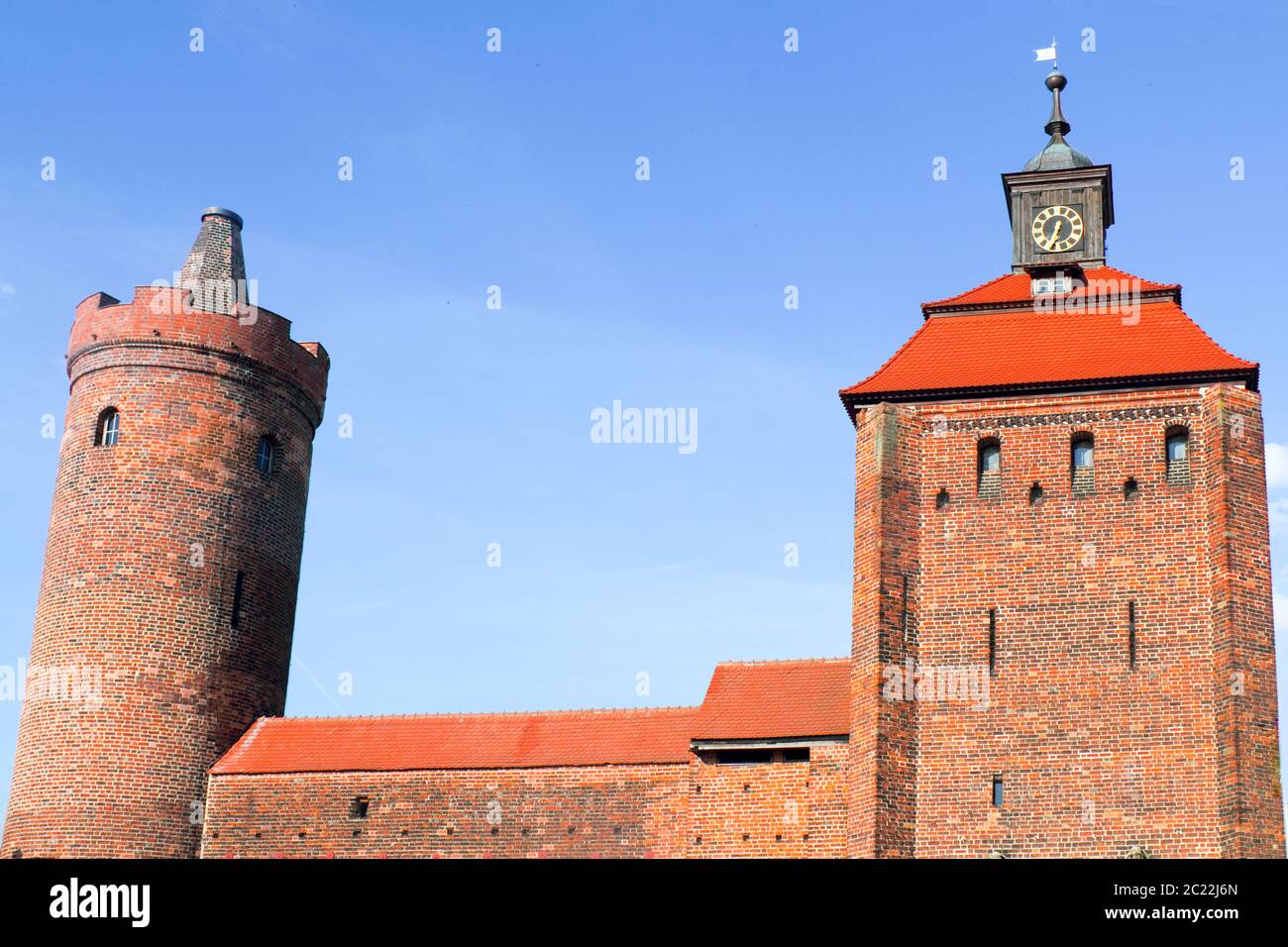 Stone gate and starvation tower Stock Photo