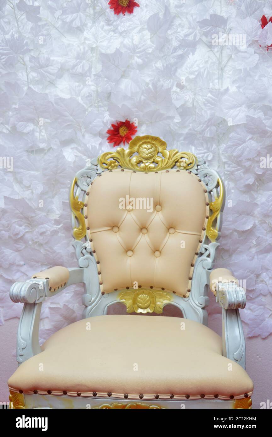 the bridal chair Stock Photo Alamy
