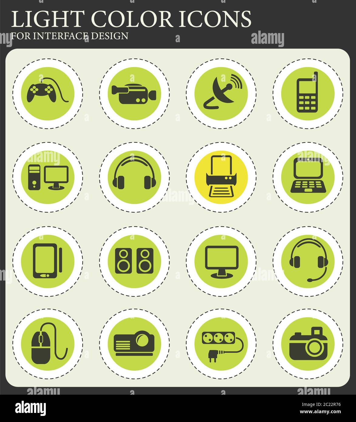 devices web icons for user interface design Stock Photo - Alamy