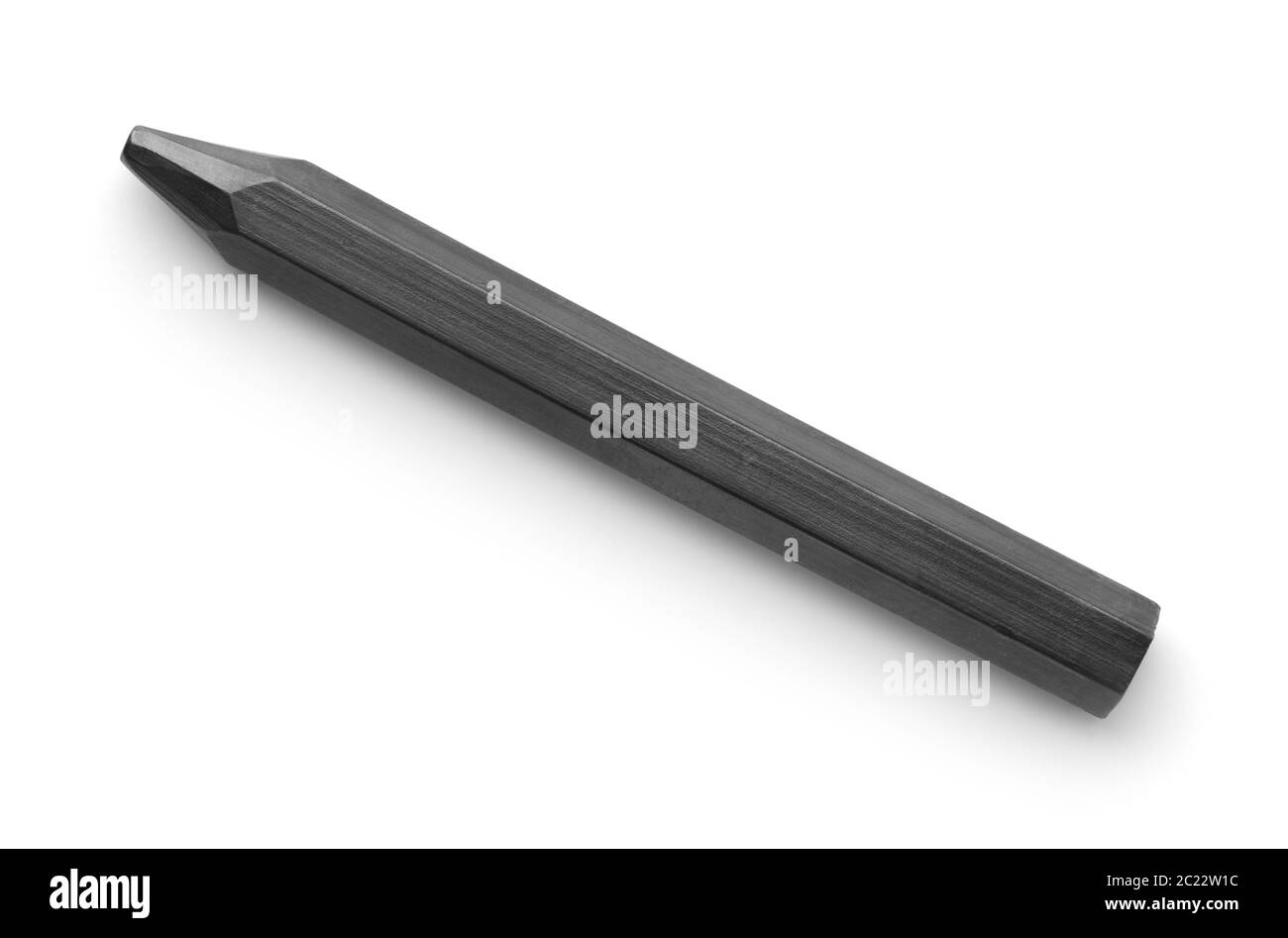 Top view of graphite crayon isolated on white Stock Photo