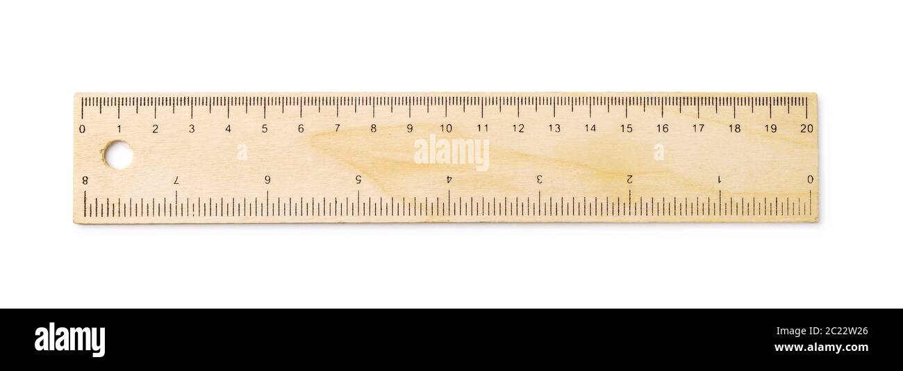 Standard Wooden Ruler Stock Photo - Download Image Now - Ruler