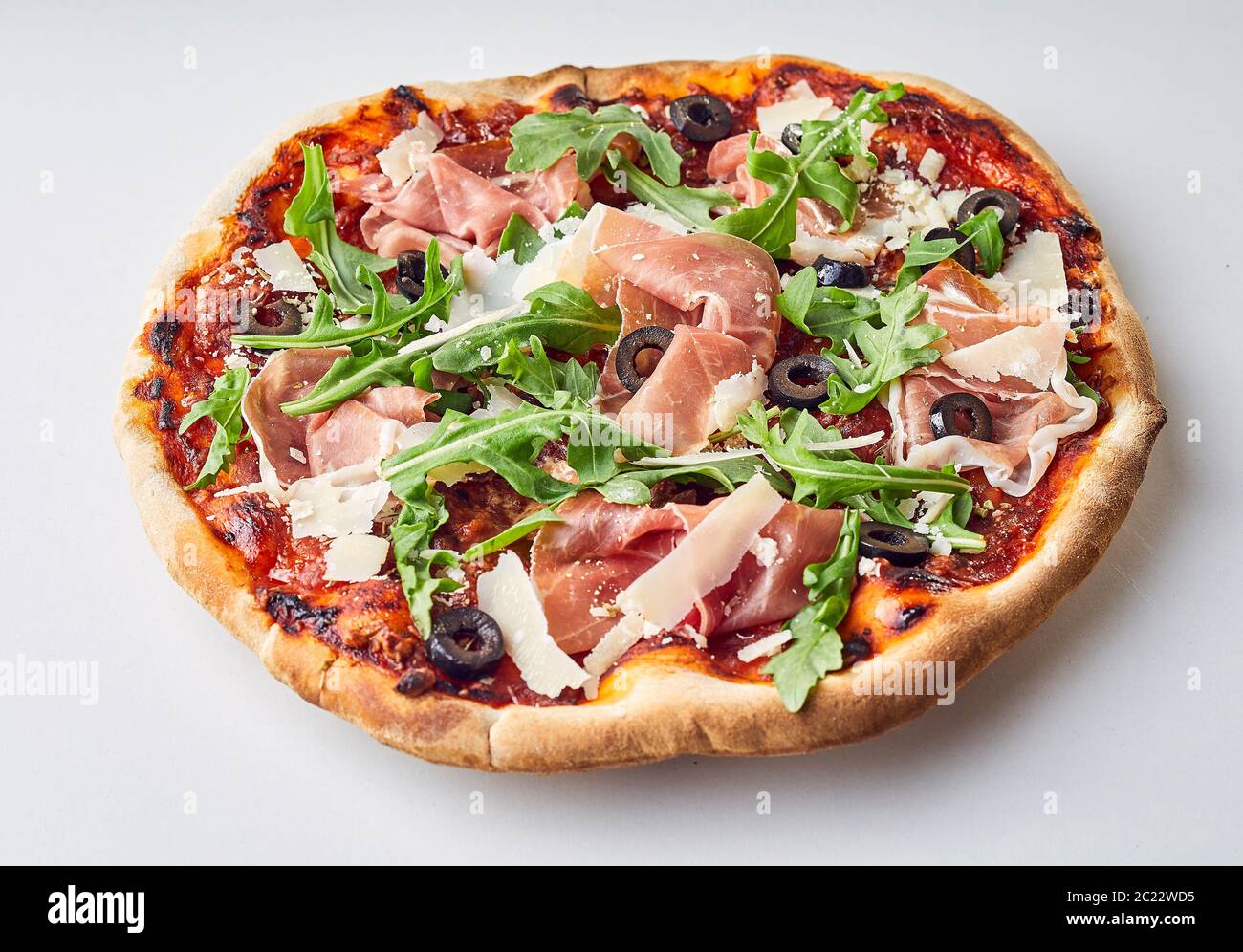 Traditional Base Traditional flame grilled crispy Italian pizza on a thin base topped ...