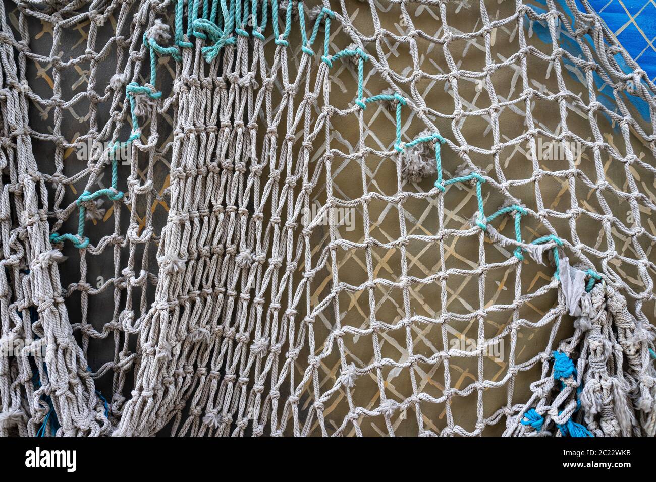 Old fishing net. Close-up. Background Stock Photo - Alamy