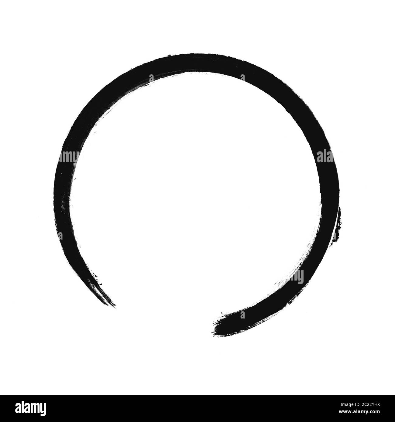 Red circle in hand Black and White Stock Photos & Images - Alamy