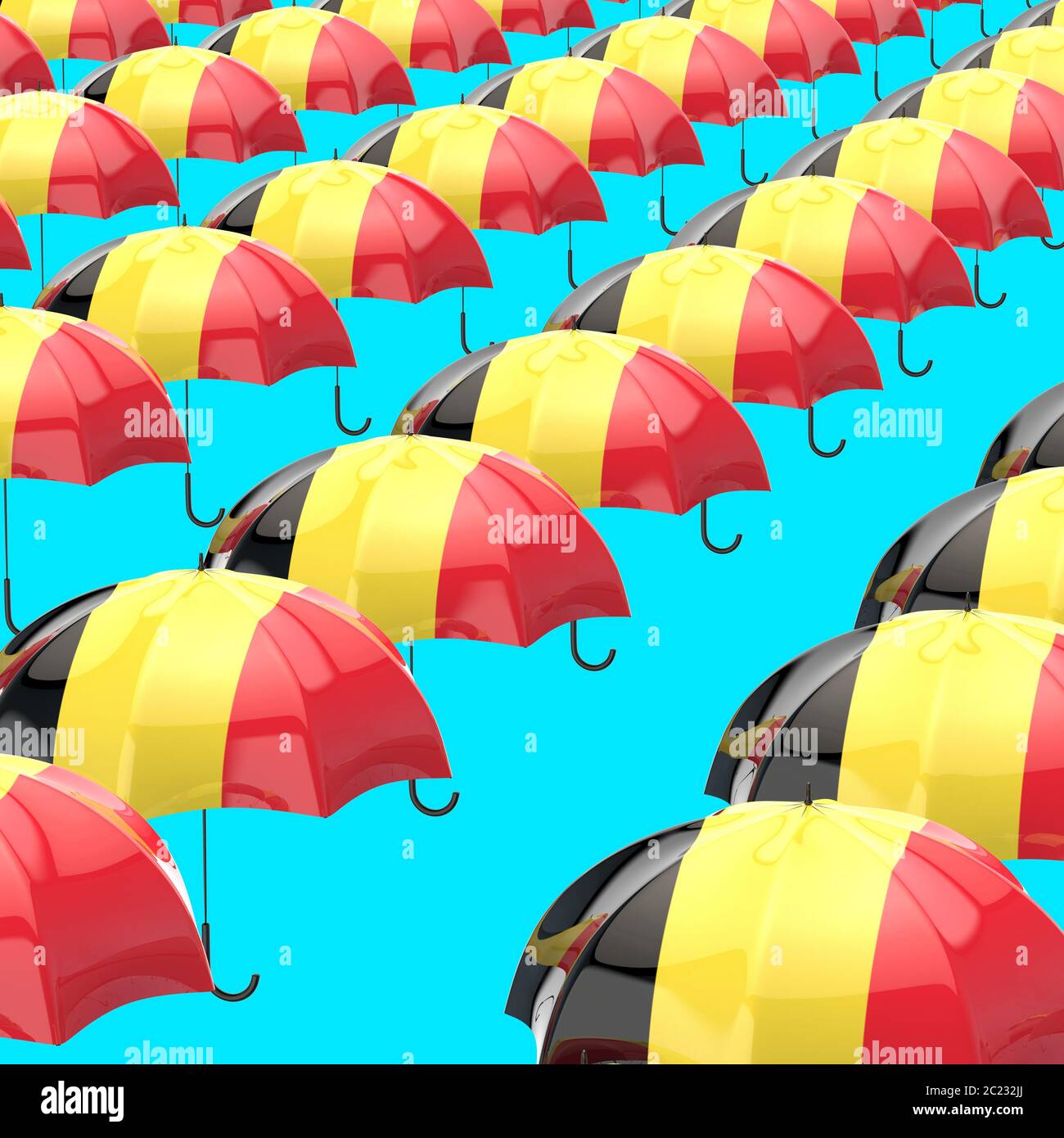 Umbrella concept 3D Illustration Stock Photo Alamy