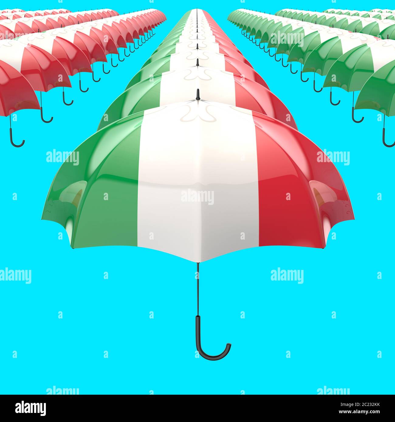Umbrella concept 3D Illustration Stock Photo Alamy
