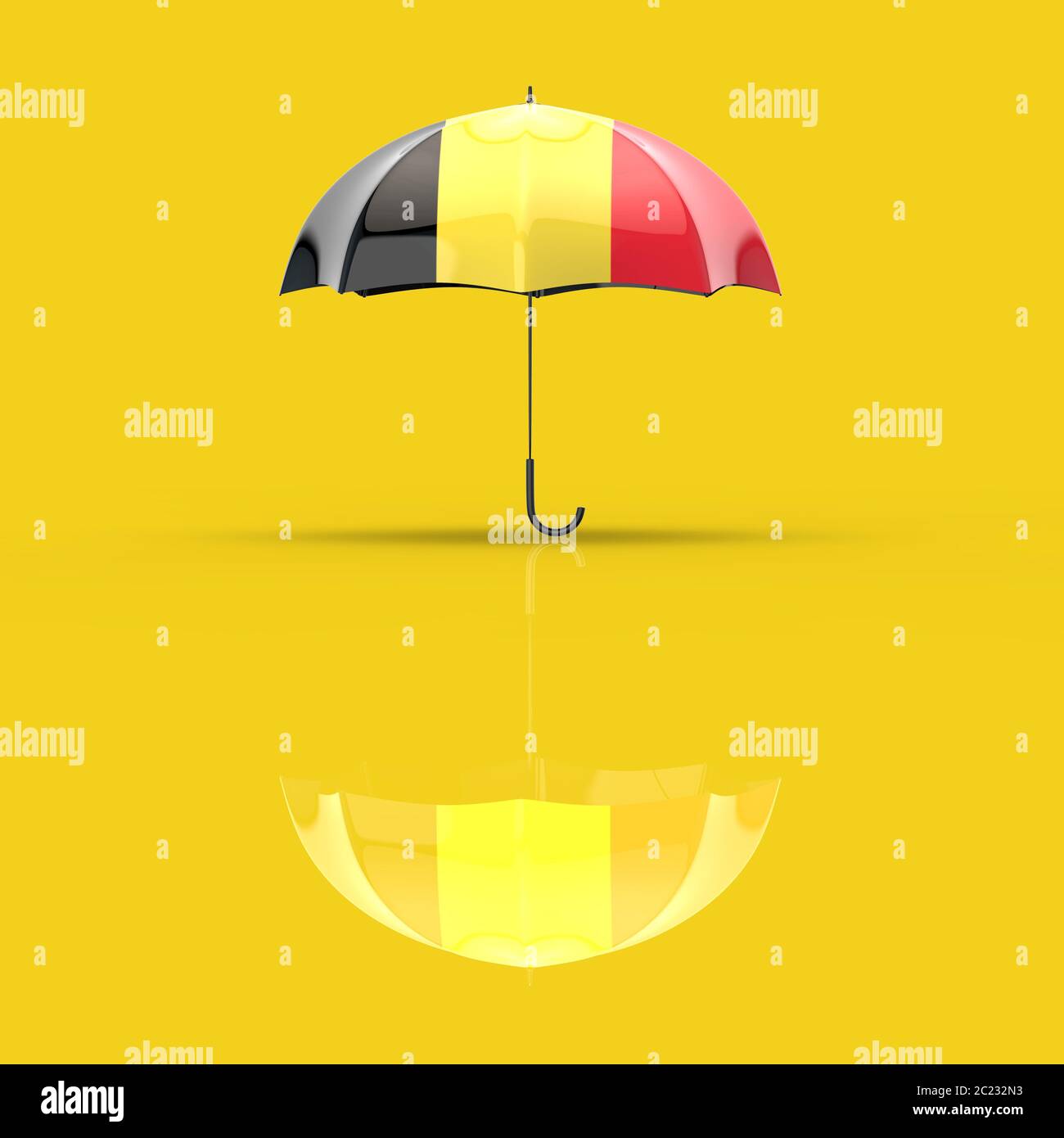 Umbrella concept 3D Illustration Stock Photo Alamy