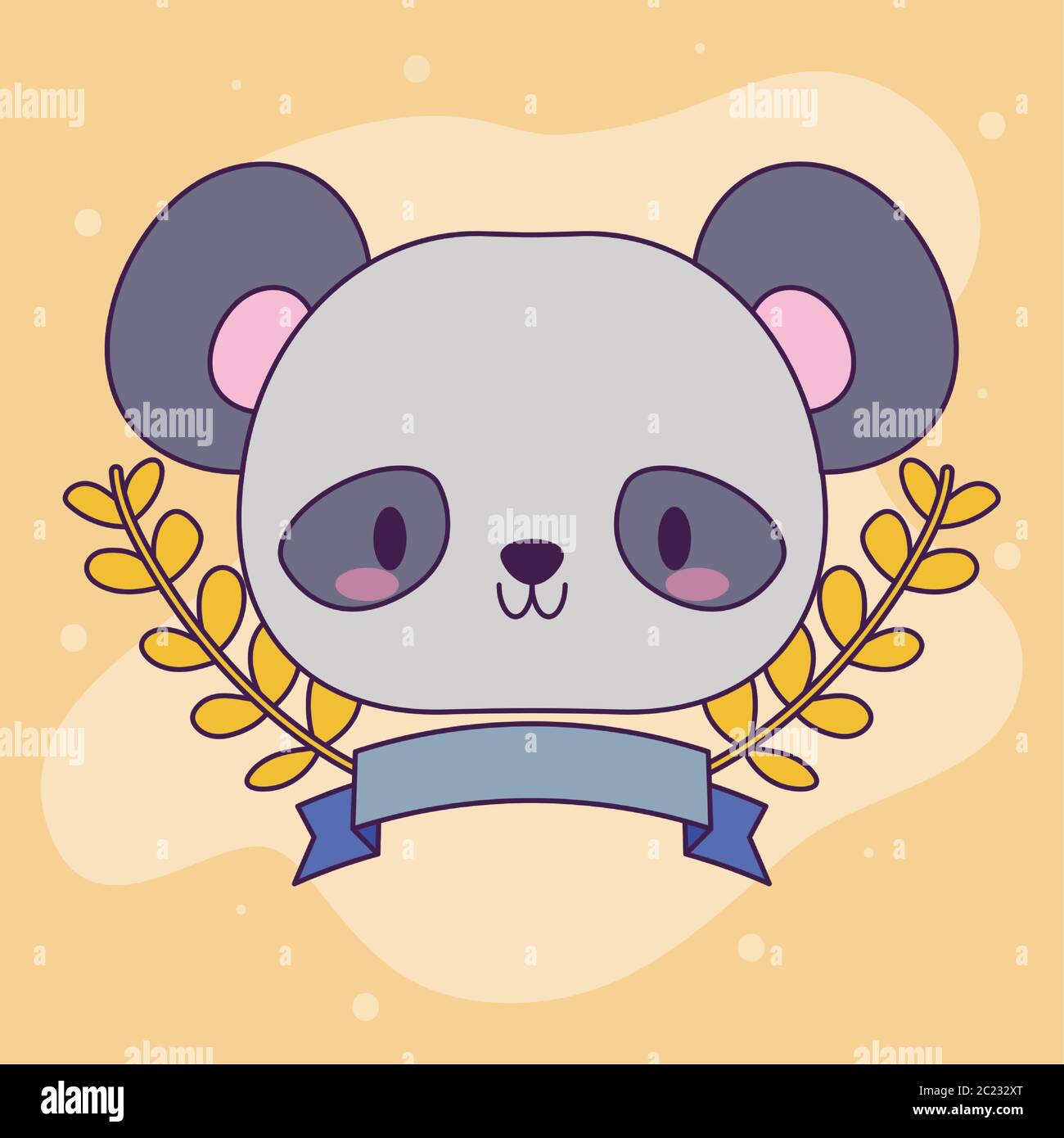 panda bear kawaii cute animal icon Stock Vector Image & Art - Alamy