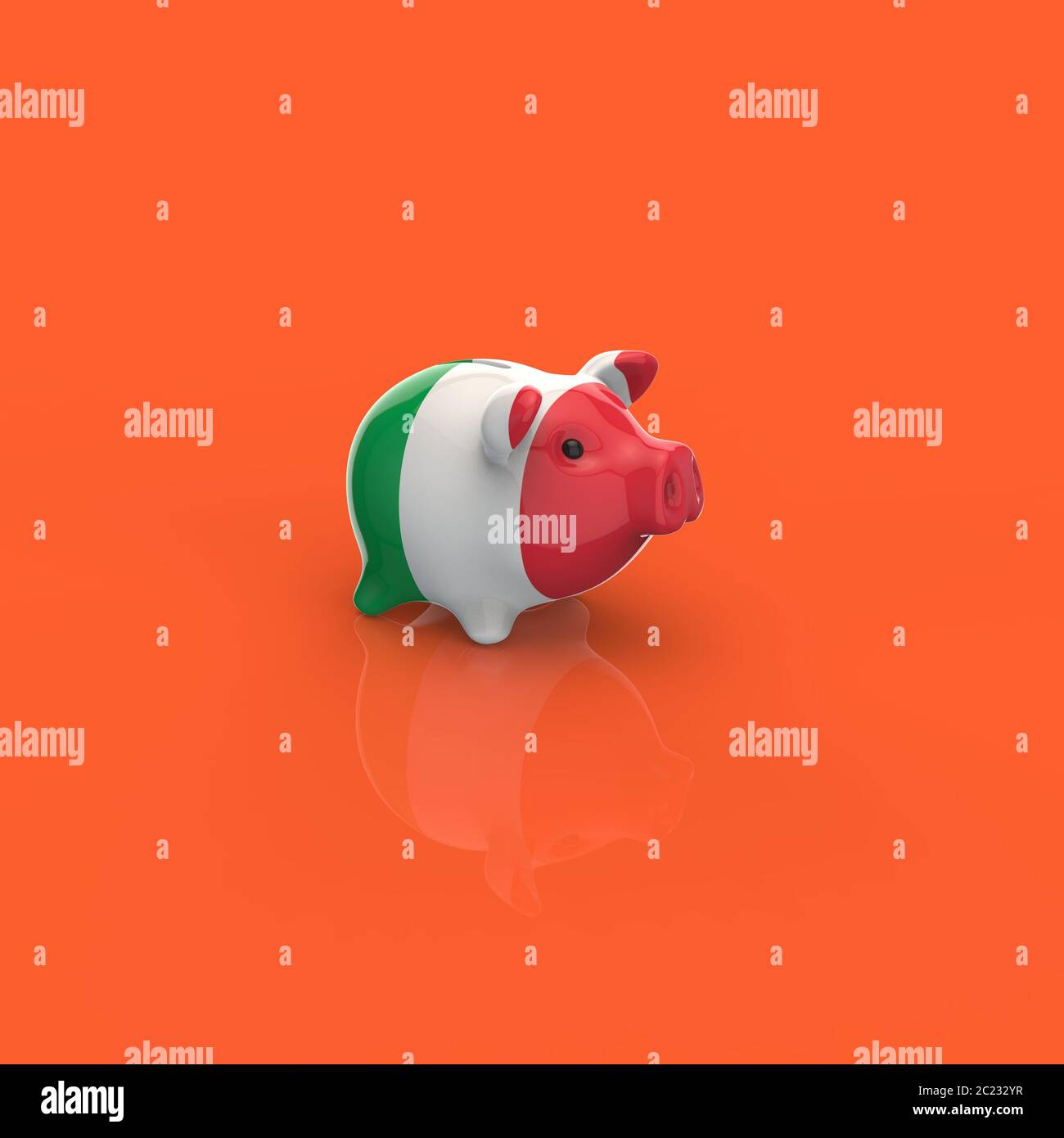 Piggy bank - 3D Illustration Stock Photo - Alamy