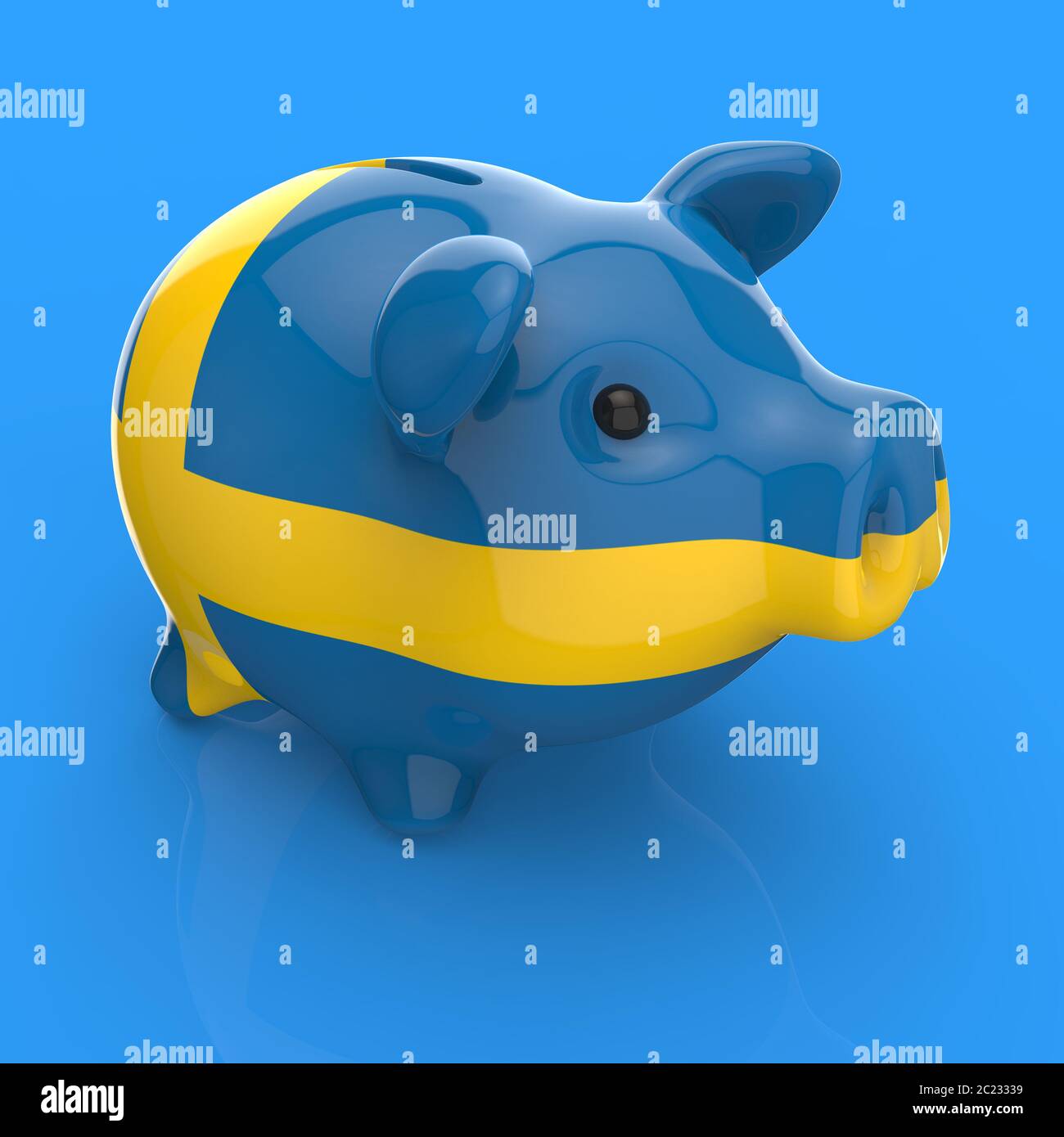 Piggy bank - 3D Illustration Stock Photo - Alamy