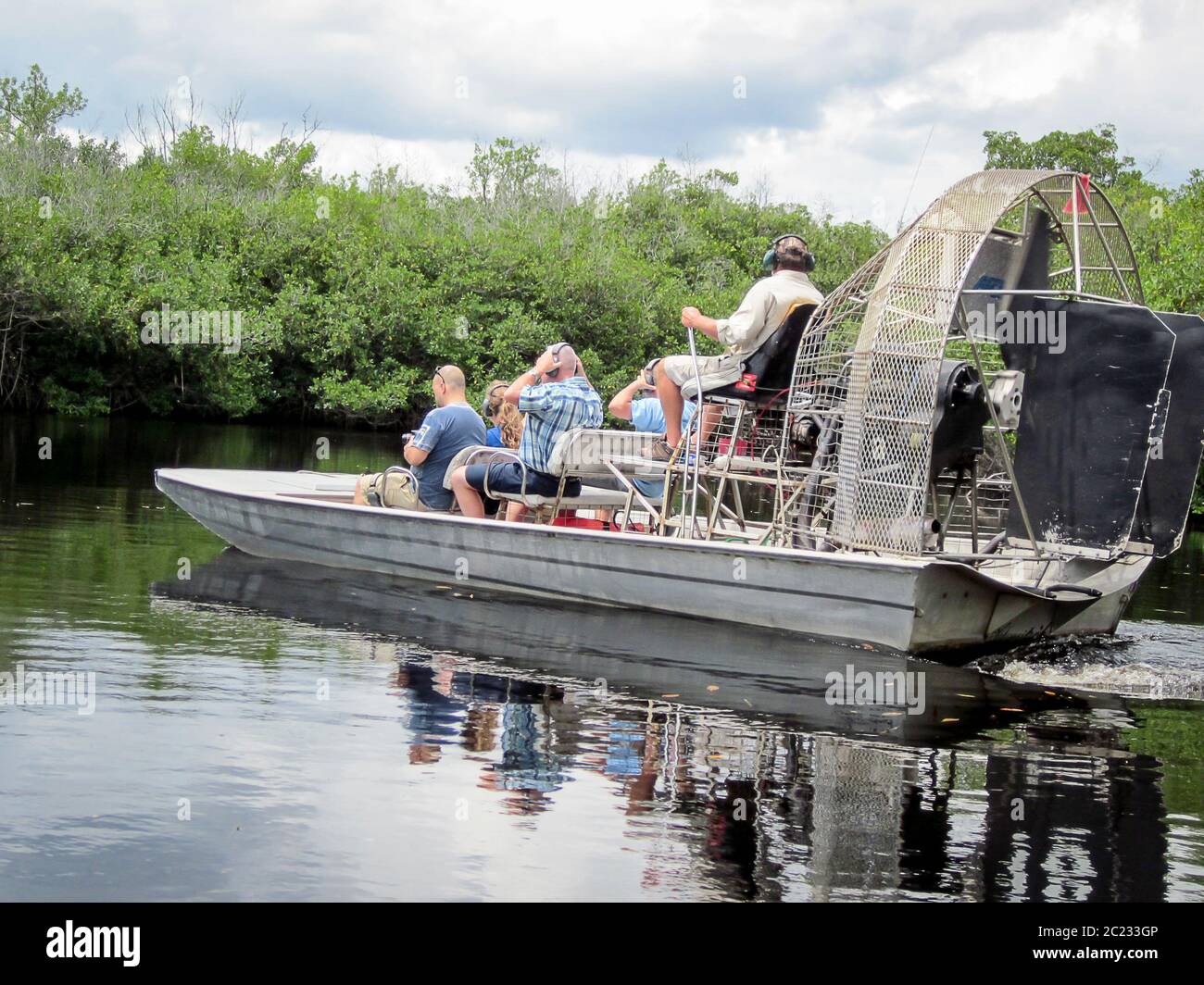 Propeller boat, propeller boats in the Everglades Stock Photo Alamy