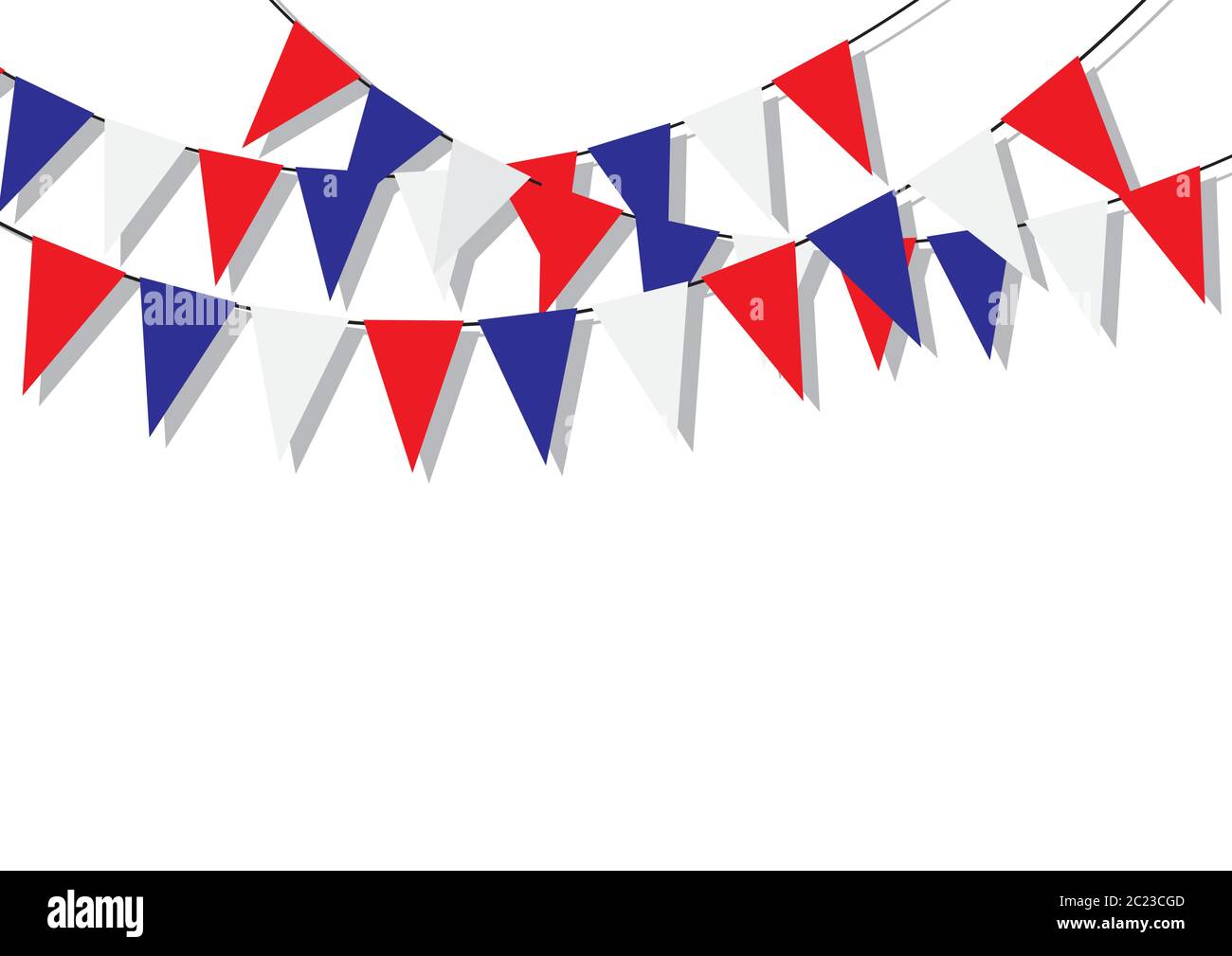 Red White Blue Bunting Flag Union Jack Street Party Royal Decorations 10m 32feet 