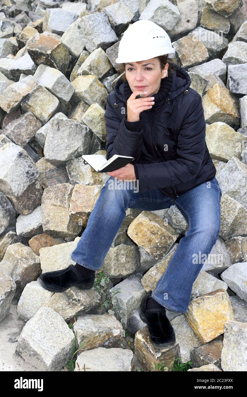 Architect thoughtful Stock Photo