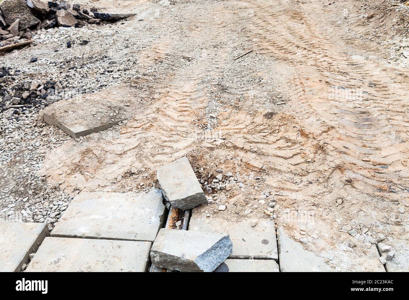 Broken tram tracks hi-res stock photography and images - Alamy