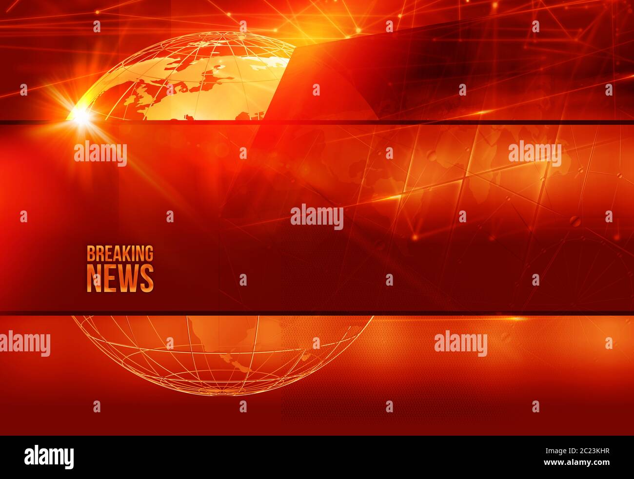 Graphical breaking news red theme background with connection lines Stock  Photo - Alamy