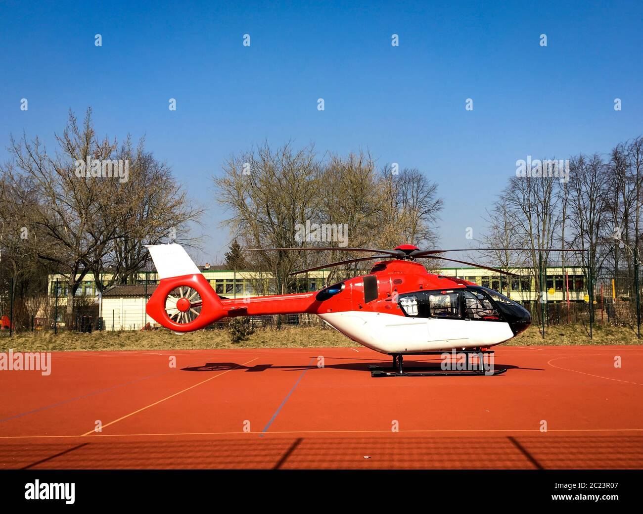 detail of a helicopter Stock Photo