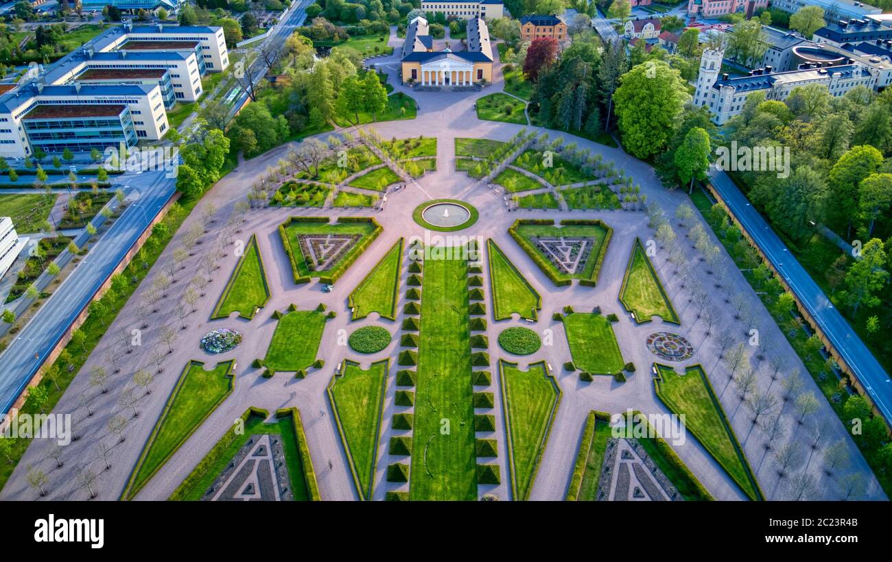 Botanical Gardens at Linneanum and Uppsala Castle Stock Photo Alamy
