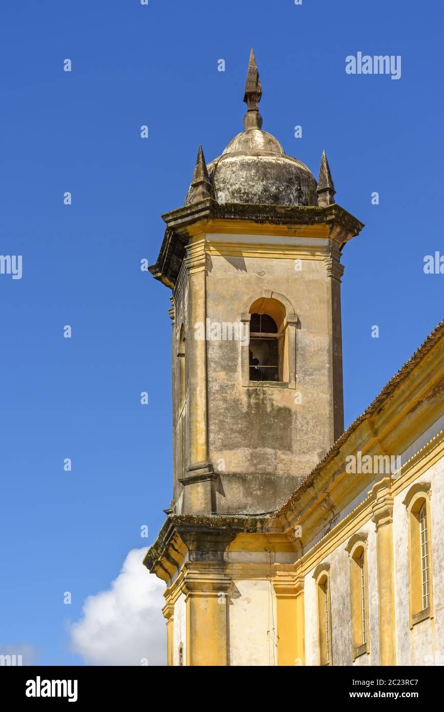 Ancient historical catholic baroque bell church tower Stock Photo