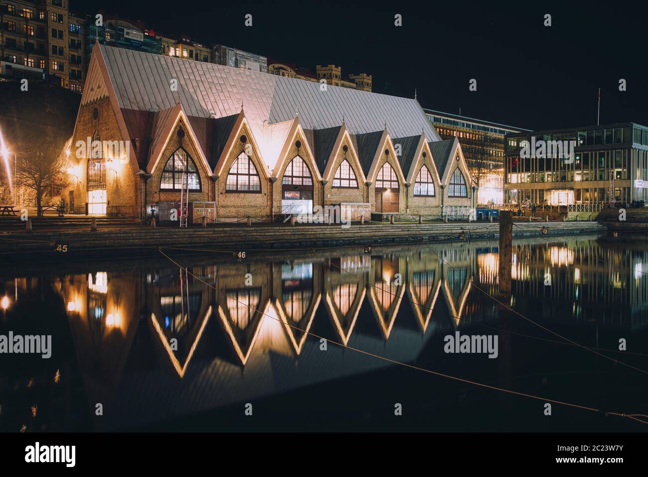 Feskekörka indoor fish market in Gothenburg, Sweden Stock Photo Alamy