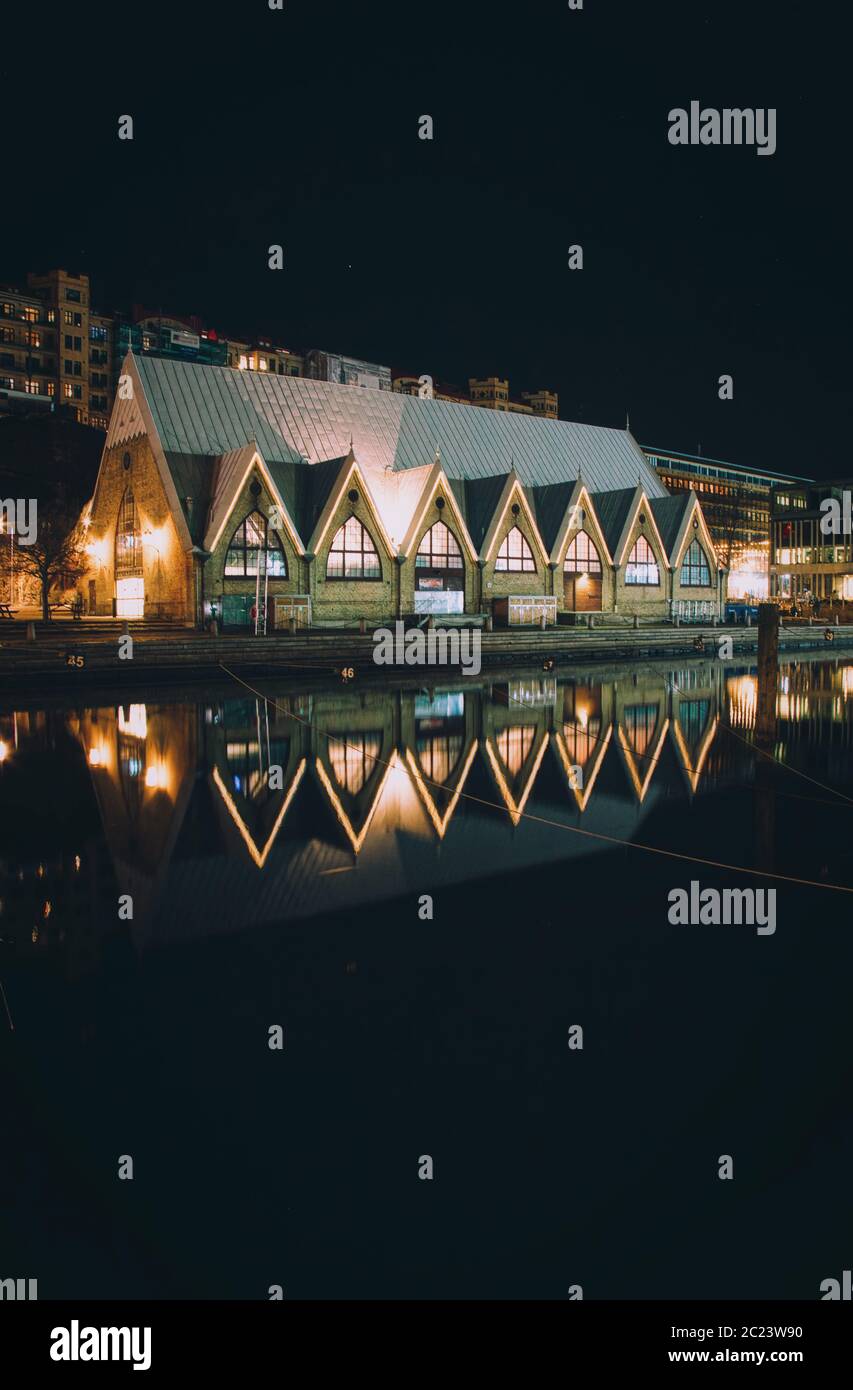 Feskekörka indoor fish market in Gothenburg, Sweden Stock Photo Alamy
