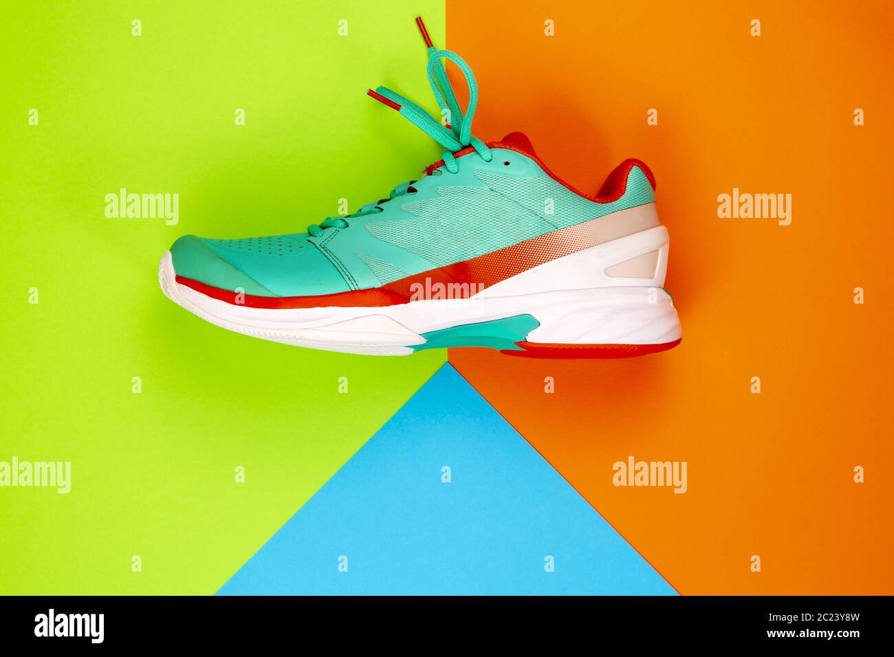 Tennis shoe in studio Stock Photo Alamy