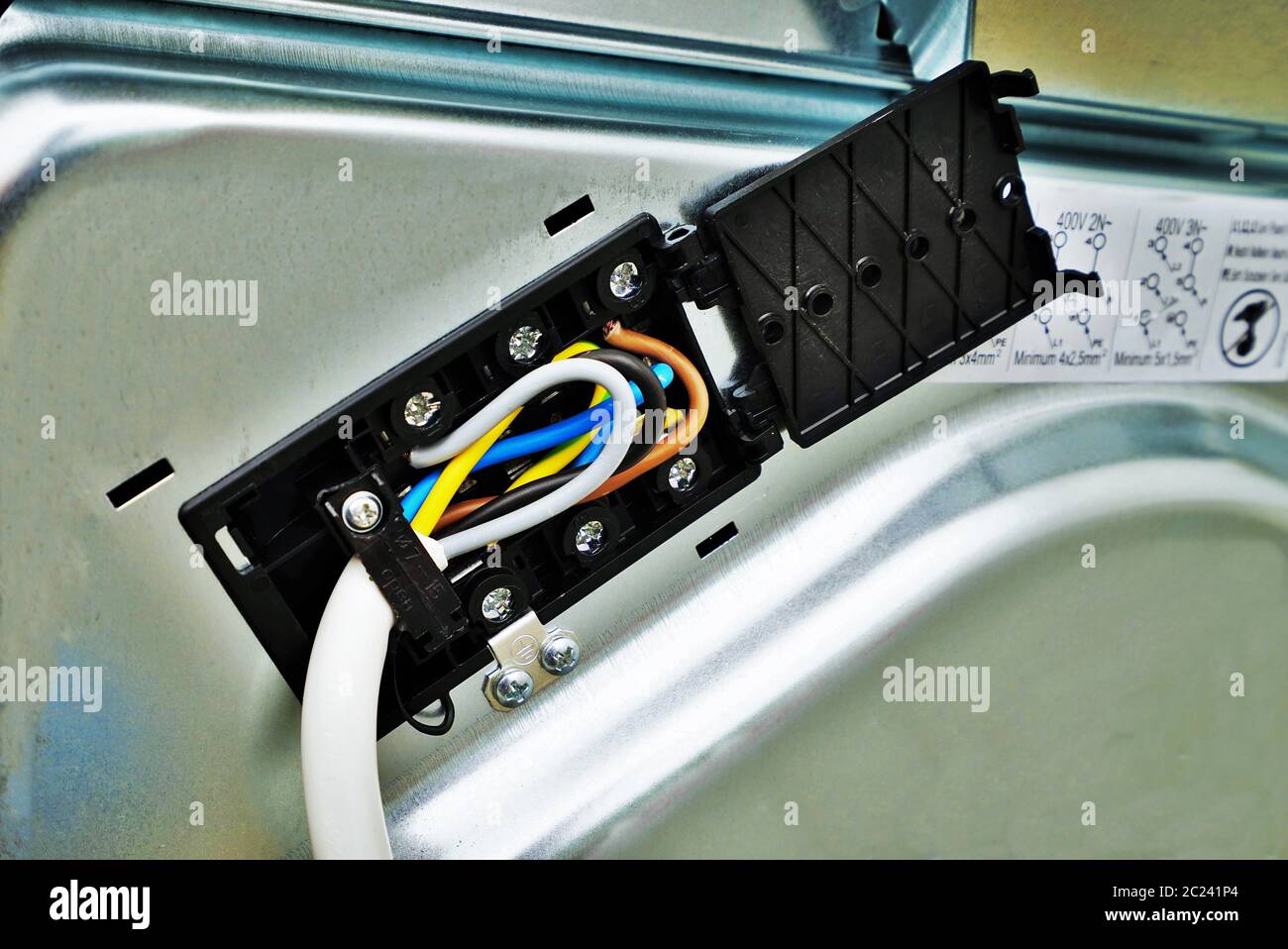 Junction box cable energy hi-res stock photography and images - Alamy